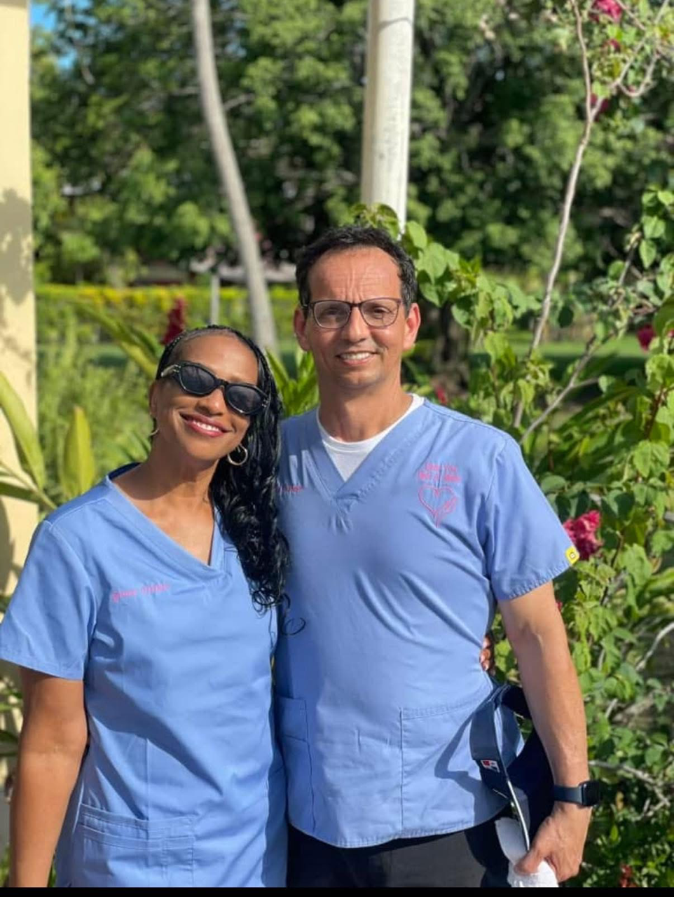 Care team with community members